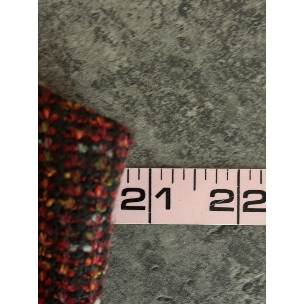 Liverpool Los Angeles Tweed Dress L Burgundy Preppy Academia Professional Office - Picture 11 of 13